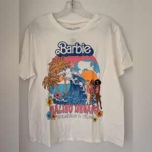 Love Tribe Malibu Barbie White Graphic Tee